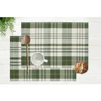 OTTO home Platzset Candise, (2-St), 45 x 30, Karomuster, weiche Haptik, Esszimmer, Wohnzimmer, Küche