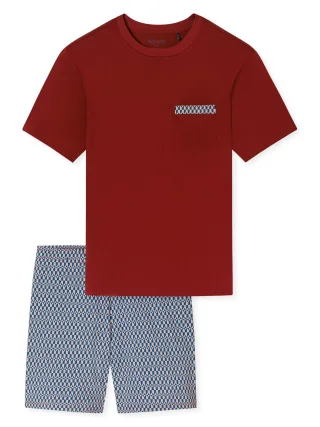 Schiesser Herren Pyjama ComfortSchlafanzug, Pyjama Set, Nachtwäsche