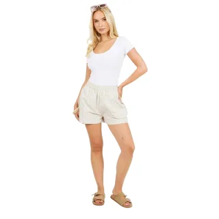 Brave Soul - Bodysuit für Damen, Gerafftes Detail (Weiß)