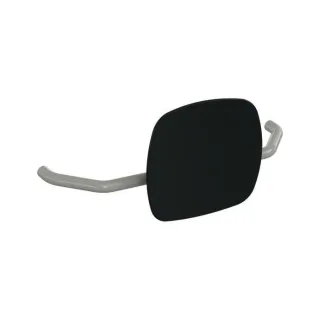 Hewi 801 Rückenstütze 801.51.907395 Wandabstand 230mm, Lehne tiefschwarz, felsgrau