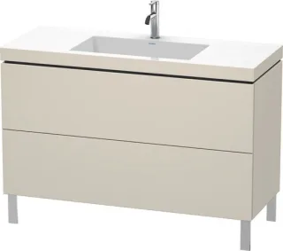 Duravit L-Cube c-bonded Set bodenstehend Taupe Matt 1200x480x698 mm - LC6939O9191 LC6939O9191