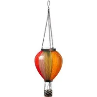 Northpoint LED-Hängeleuchte mit Solarpanel Laterne Heißluftballon Windlicht Garten Deko