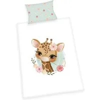 Herding Babybettwäsche Giraffe Bettwäsche Made in Green 100 x 135 cm, Baumolle, 2 teilig, baby bettwäsche babybettwäsche 100x135
