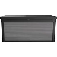 Keter Kissenbox Auflagenbox Premier, Sitztruhe, XL Gartenbox, wetter- und UV beständig, inkl. Gasdruckfedern