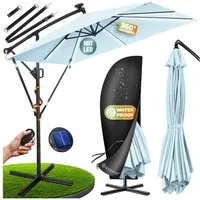 KESSER Ampelschirm, Ø350cm Sonnenschirm inkl. Abdeckung & Wind- & wetterfest