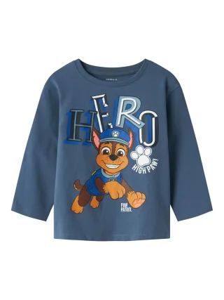 NAME IT - NMMJAHAV PAWPATROL NREG LS TOP NOOS CPLG china blue - Gr. - 98