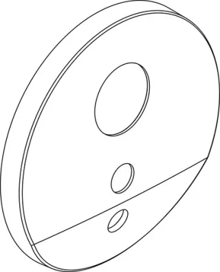 Ideal Standard UP-Rosette für WT IR-Sensor Chrom F961075AA
