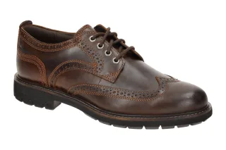 Clarks 26173439 BATCOMBE FAR Herrenschuhe in Braun - Dark Tan, Brogue Schn?rs...
