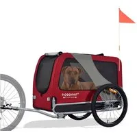 TIGGO Fahrradhundeanhänger DOGGYHUT® Hundefahrradanhänger Hundeanhänger Fahrradanhänger, Geeignet für große Hunde - Maximale Schulterhöhe des Hundes: 60 cm