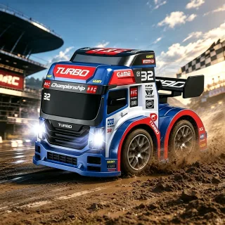 GT103B/GT203B RTR 1/64 2.4G Mini RC Car Rally Truck LED Light Vehicle Desktop Toys Model Collection Gift For Boys
