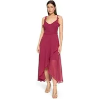 Vera Mont Abendkleid Damen mit Volant Wickel-Design