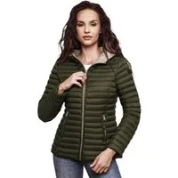 Marikoo Steppjacke Marikoo Asraa Damen Steppjacke B857 Übergangsjacke mit kontrastfarbendem Reißverschluss