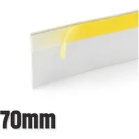 DQ-PP Sockelleiste DQ-PP FENSTERLEISTE, 5m, 1,5mm, 30-70mm, Abschlussleisten, Flachleisten, 30mm, 40mm, 50mm, 60mm, 70mm, Stärke 1,5mm, Weiss