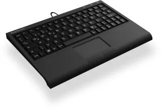 KeySonic ACK-3410 (IT) Super-Mini Keyboard | ack-3410 (it) | Smart-Touchpad - USB