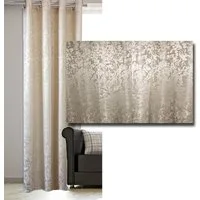 JEMIDI Gardine JEMIDI Ösenvorhang blickdicht 140x245 cm, Glanzoptik