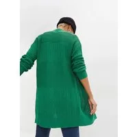bonprix Longstrickjacke lockere Passform, mit Strickmuster, casual Stil
