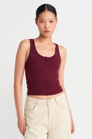 Schlanke Passform Crop Cami Bluse