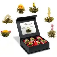 Creano Tee Teeblumen Mix 6er ErblühTee "Weißer Tee" Magnetbox mit Silberprägung, 1 x 1 St.
