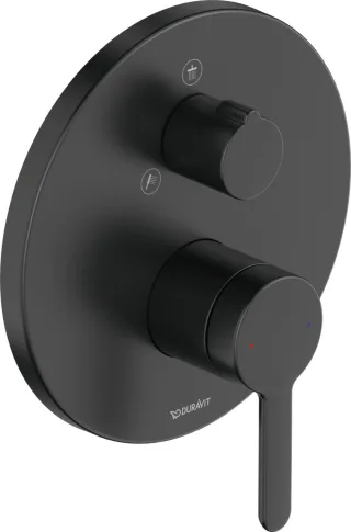 Duravit C.1 Einhebel-Brausemischer Unterputz Schwarz Matt 170x77x170 mm - C14210012046 C14210012046