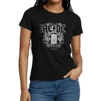 Spreadshirt T-Shirt AC/DC Logo Plug Me In Videoalbum Frauen T-Shirt (1-tlg)