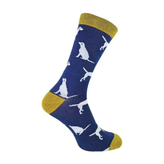 1 Pack Herren Socken mit Dog-Muster aus Bambus