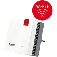 Fritz! FRITZ!Repeater 1200 AX, Wi-Fi 6, WLAN Erweiterung Signal WLAN-Repeater, WLAN Mesh-Technologie, WPA3-Verschlüsselung