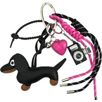 Blusmart Schlüsselanhänger Kawaii Schlüsselanhänger Set (Gewebte Seil Dekoration Hängen, Mini Kamera, Häkel-Eis & Schokolade), Für Schlüssel & Taschen