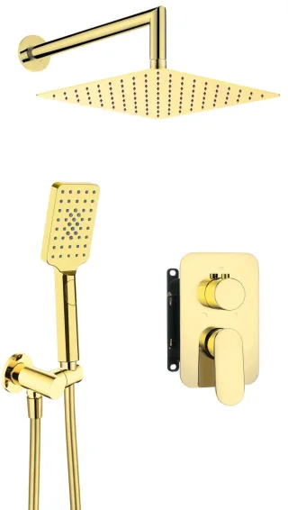 Neuesbad Serie 100 Unterputz Dusch-Set, Oberfläche: gold NB1DEBXYZZGAM1
