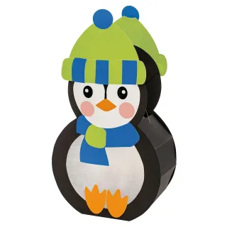buttinette Bastel-Set Laterne "Pinguin" – bereits vorgestanzt