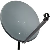 PremiumX Satellitenschüssel 80cm Stahl Anthrazit Satellitenantenne SAT Spiegel SAT-Antenne