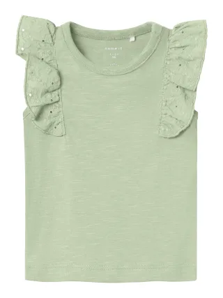 NAME IT - NBFHUBBI CAPSL TOP silt green - Gr. - 62