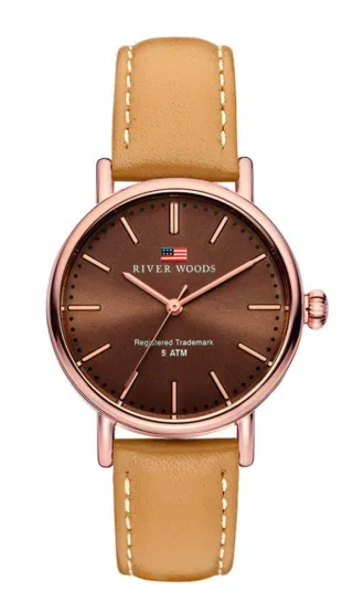 River Woods Oswego Braun Damen Armbanduhr RW340019