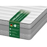 Taschenfederkernmatratze Comfort, ergonomische 7-Zonen Federkernmatratze 90x200 cm & 140x200 cm, Dreamstar, 21 cm hoch, mittelfeste Matratze (H3), aktmungsaktiv, anpassungsfähig