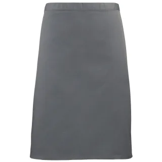 Premier Ladies/Womens Mid-Length Apron (2er-Pack) (Stahl)