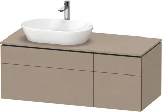 Duravit L-Cube Konsolenwaschtischunterbau wandhängend Leinen Matt 1220x550x482 mm - LC4876075750000 LC4876075750000