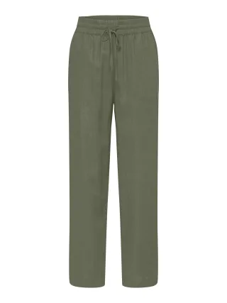 selected women - SLWVIVA-GULIA HW LONG SUN PANT NOOS Deep Lichen Green - Gr. - 36