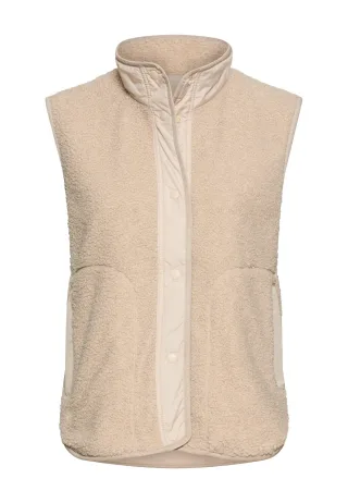 camel active - Teddyweste mit Stehkragen - Gr. - 50