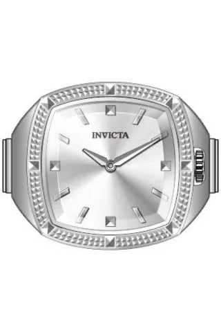 Invicta Mini Ring 50637 Damenuhr - Quarzwerk - Edelstahl mit silbernem Zifferblatt - 23 mm
