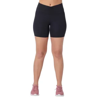 Skechers Goflex Slim 6' Radsportkurze Polyester Damen schwarze Activewear-Shorts