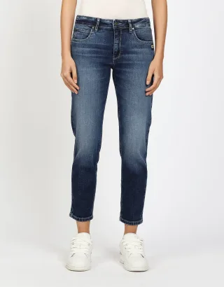 GANG Damen Jeans 94NADIA CROPPED - boyfriend fit Jeans winter base wash