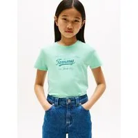 Tommy Hilfiger T-Shirt TOMMY SCRIPT TEE SS für Kinder bis 16 Jahre, glänzender Druck