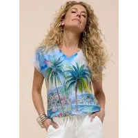 bianca Print-Shirt JULIE modisches Print-Shirt im mediterranen Look