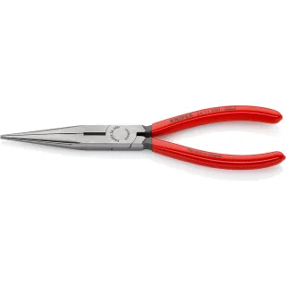 KNIPEX Flachrundzange mit Schneide atramentiert (Storchschnabelzange) - 2611200