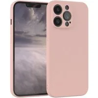 EAZY CASE Handyhülle für Apple iPhone 13 Pro Hülle Silikon 6,1 Zoll, Hülle mit Kameraschutz Bumper Case silikonschutzhülle Rosa / Altrosa