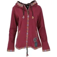 Guru-Shop Langjacke Nepal Ethno Jacke, bestickte Boho Jacke -.. alternative Bekleidung