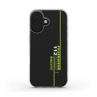 Handyhülle COVRZ  | Clear Case | Schwarz | Personalisierbar | MagSafe®-fähig | iPhone 16 15 14 13 Plus Pro Max, Samsung Galaxy S25 S24 S23 S22 uvm. Nein iPhone 16 Ohne