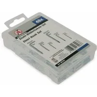 BGS technic Schraubhaken BGS TECHNIC Stahl-Bilderhaken-Set, 48-teilig