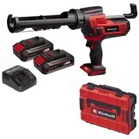 Einhell Akku-Kartuschenpistole Kartuschenpistole TE-SG 18/10 18V + 2 x Akku 2.5 Ah, Ladegerät,Koffer