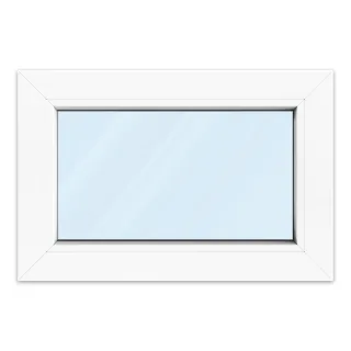 Fenster 60x40 cm, Kunststoff Profil aluplast IDEAL® 4000, Weiß, 600x400 mm, einteilig festverglast, 2-fach Verglasung, individuell konfigurieren