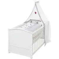 roba® Babybett Komplettbettset, verschiedene Ausführungen, Gitterbett, umbaubar, inkl. Textilausstattung
